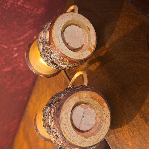 Vintage Salt & Pepper Shakers - Wood Live - Yosemite National Park Souvenirs - Picture 8 of 9